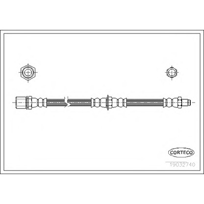 Zdjęcie Przewód hamulcowy elastyczny CORTECO 19032740