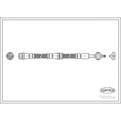 Zdjęcie Przewód hamulcowy elastyczny CORTECO 19032886