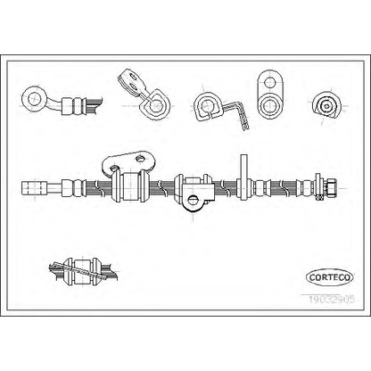 Photo Brake Hose CORTECO 19032905