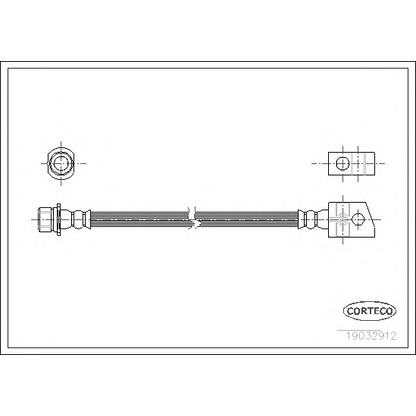 Фото Тормозной шланг CORTECO 19032912