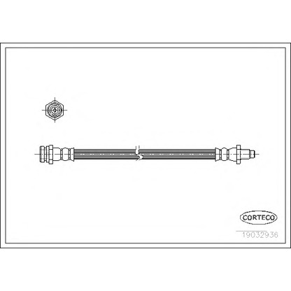 Zdjęcie Przewód hamulcowy elastyczny CORTECO 19032936
