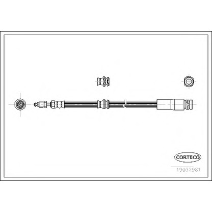 Photo Brake Hose CORTECO 19032981