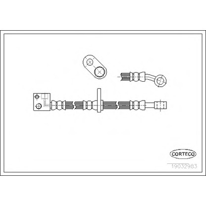 Photo Brake Hose CORTECO 19032983