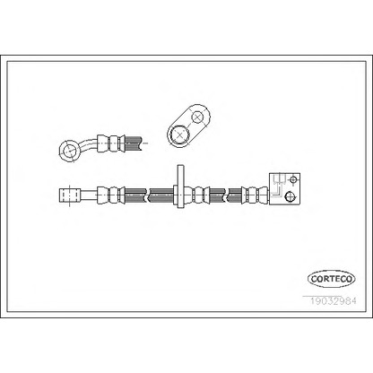 Фото Тормозной шланг CORTECO 19032984