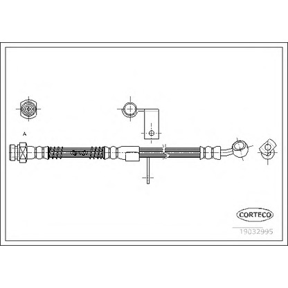 Photo Brake Hose CORTECO 19032995