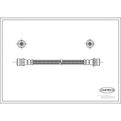 Фото Тормозной шланг CORTECO 19032997