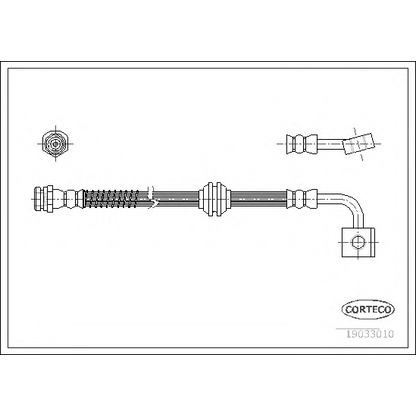 Фото Тормозной шланг CORTECO 19033010
