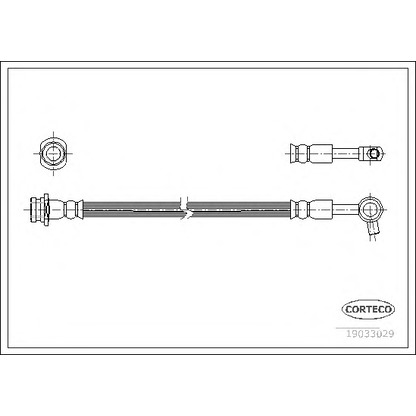Фото Тормозной шланг CORTECO 19033029