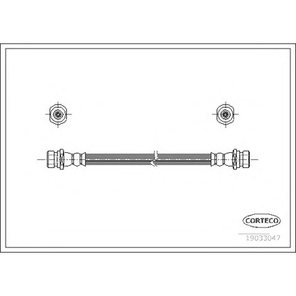 Zdjęcie Przewód hamulcowy elastyczny CORTECO 19033047