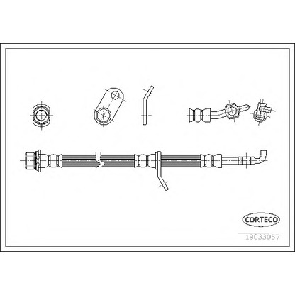 Zdjęcie Przewód hamulcowy elastyczny CORTECO 19033057