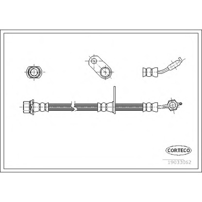 Zdjęcie Przewód hamulcowy elastyczny CORTECO 19033062