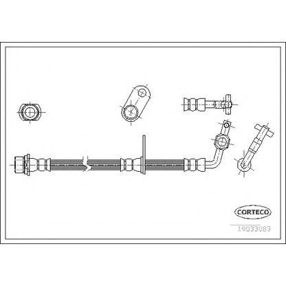 Photo Brake Hose CORTECO 19033083