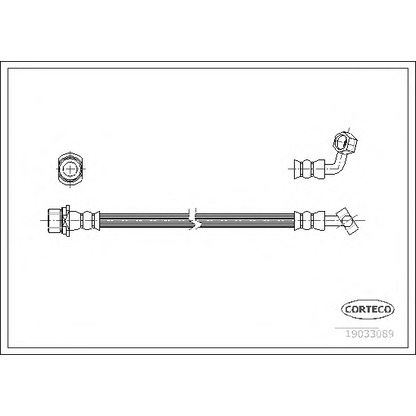 Photo Brake Hose CORTECO 19033089