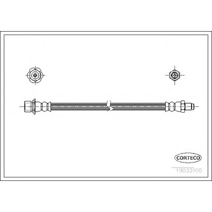 Фото Тормозной шланг CORTECO 19033100