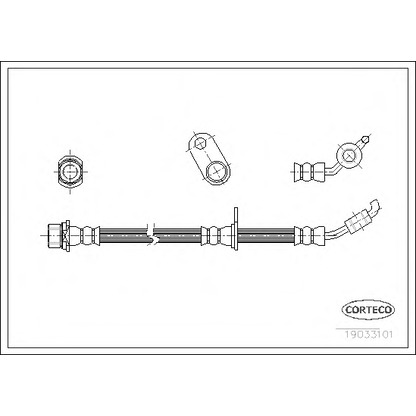 Zdjęcie Przewód hamulcowy elastyczny CORTECO 19033101
