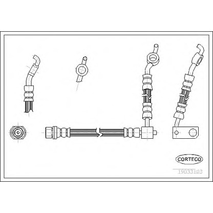 Photo Brake Hose CORTECO 19033103