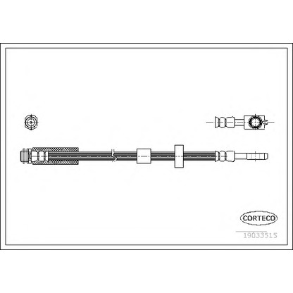 Photo Brake Hose CORTECO 19033515