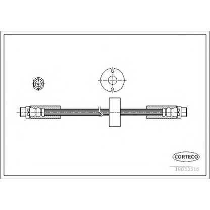 Photo Flexible de frein CORTECO 19033516