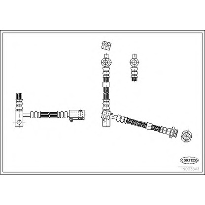 Zdjęcie Przewód hamulcowy elastyczny CORTECO 19033543