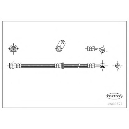 Фото Тормозной шланг CORTECO 19033572