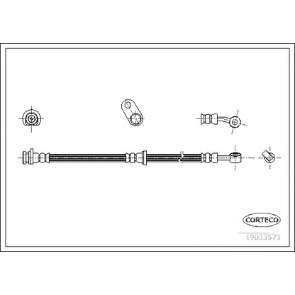 Zdjęcie Przewód hamulcowy elastyczny CORTECO 19033573