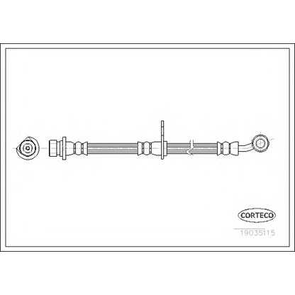 Zdjęcie Przewód hamulcowy elastyczny CORTECO 19035115