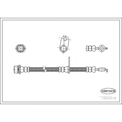 Photo Brake Hose CORTECO 19033578