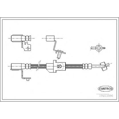 Photo Brake Hose CORTECO 19033596