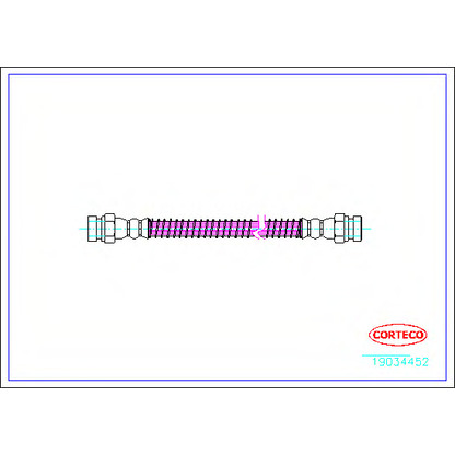Фото Тормозной шланг CORTECO 19034452