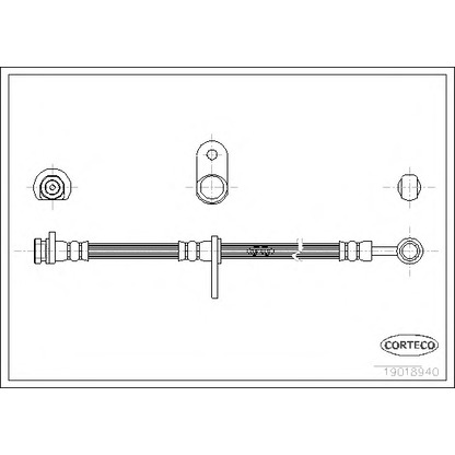 Фото Тормозной шланг CORTECO 19018940