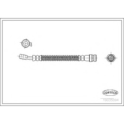Zdjęcie Przewód hamulcowy elastyczny CORTECO 19035094