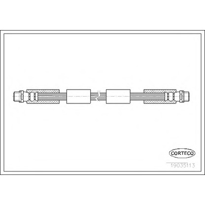 Foto Tubo flexible de frenos CORTECO 19035113