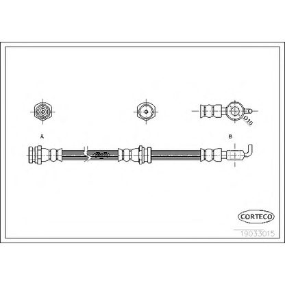 Zdjęcie Przewód hamulcowy elastyczny CORTECO 19033015