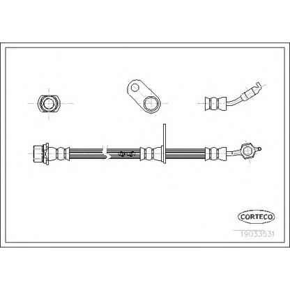 Photo Brake Hose CORTECO 19033531