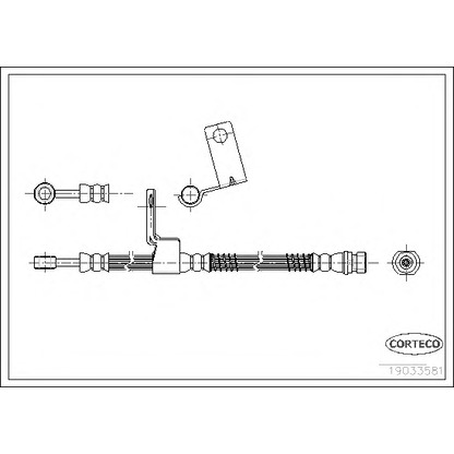 Фото Тормозной шланг CORTECO 19033581