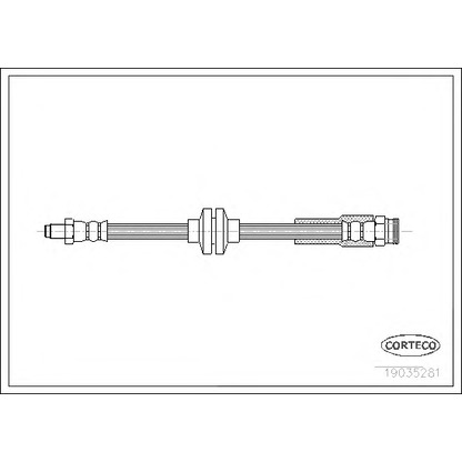 Photo Brake Hose CORTECO 19035281