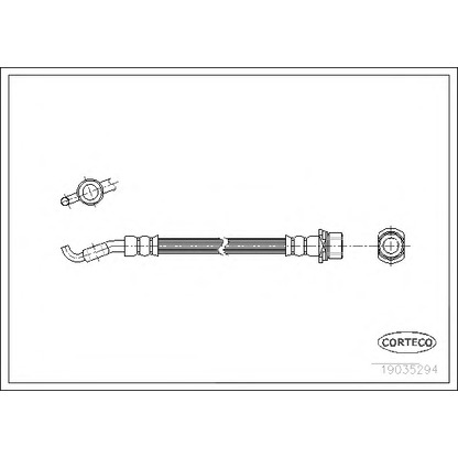 Zdjęcie Przewód hamulcowy elastyczny CORTECO 19035294