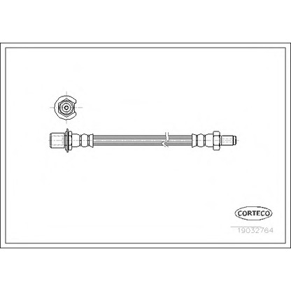 Zdjęcie Przewód hamulcowy elastyczny CORTECO 19032764