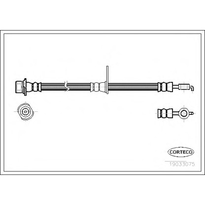 Photo Brake Hose CORTECO 19033075