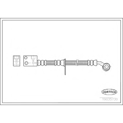 Photo Brake Hose CORTECO 19035730