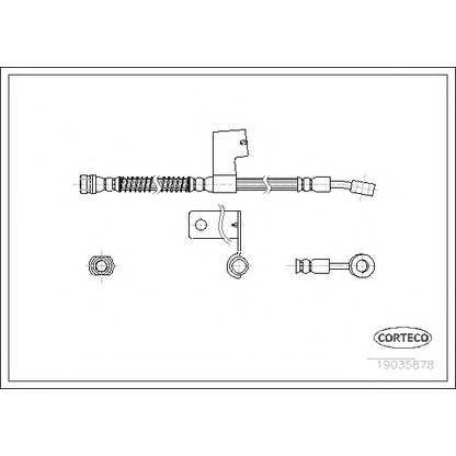 Photo Brake Hose CORTECO 19035878