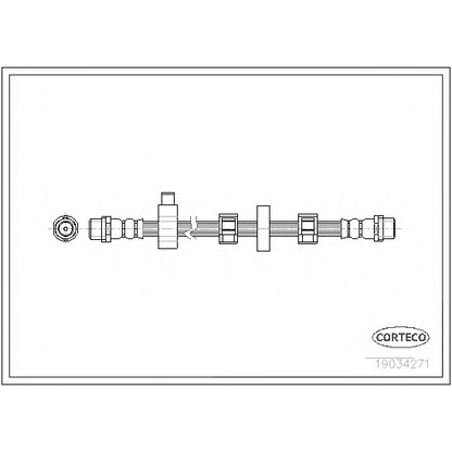 Фото Тормозной шланг CORTECO 19034271
