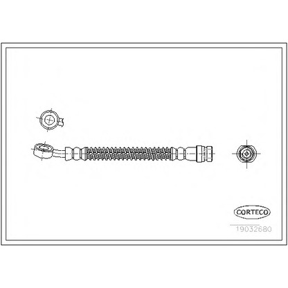 Photo Brake Hose CORTECO 19032680