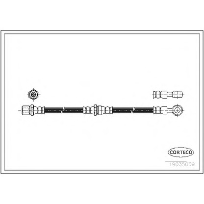 Zdjęcie Przewód hamulcowy elastyczny CORTECO 19035059