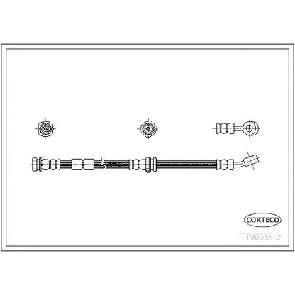 Фото Тормозной шланг CORTECO 19035112