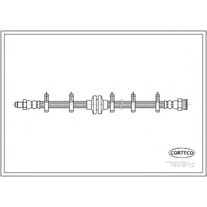Zdjęcie Przewód hamulcowy elastyczny CORTECO 19018152
