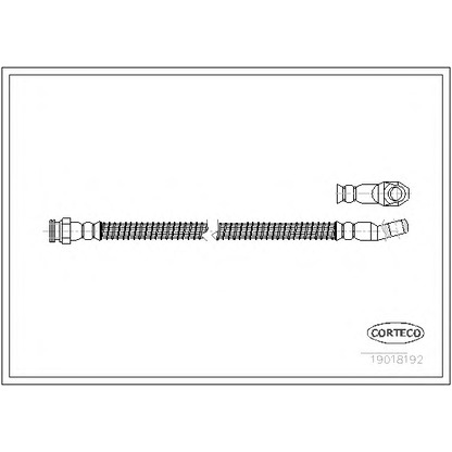 Фото Тормозной шланг CORTECO 19018192