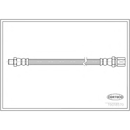 Foto Tubo flexible de frenos CORTECO 19018570