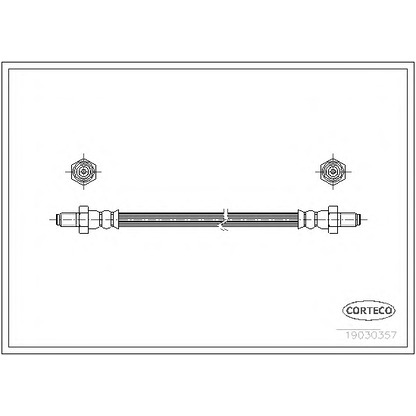 Фото Тормозной шланг CORTECO 19030357