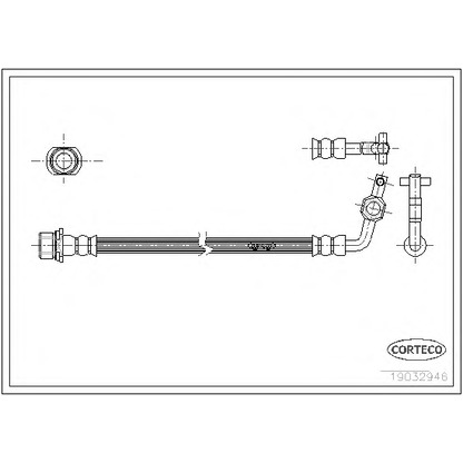 Zdjęcie Przewód hamulcowy elastyczny CORTECO 19032946